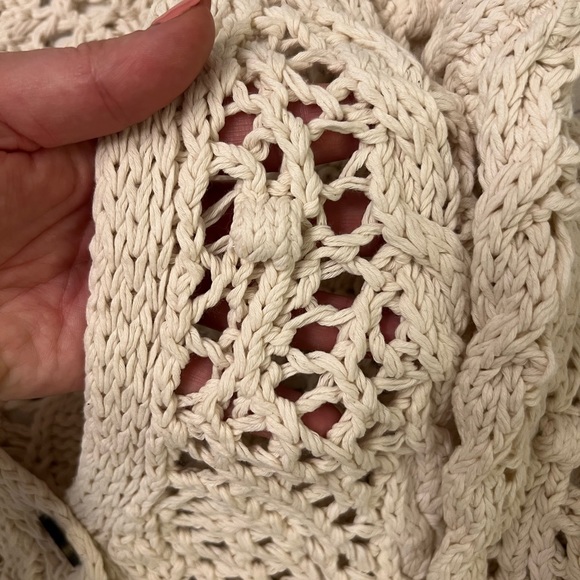 Cotten Blend Crochet Cardigan - Picture 4 of 5